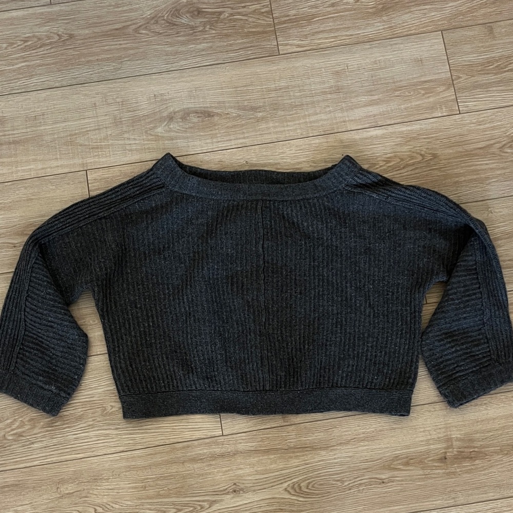 Inhabit yak wool blend ribbed button back sweater